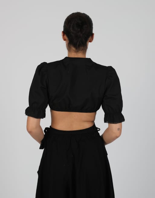 Vintage Spieth&Wensky S blouse in black, 2 of 4