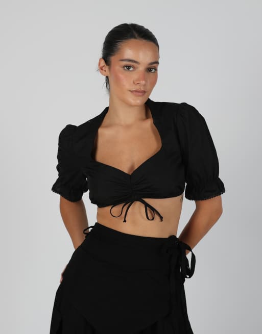 Vintage Spieth&Wensky S blouse in black, 3 of 4