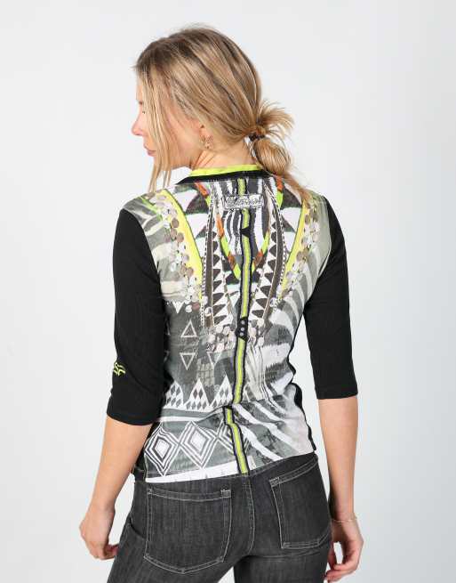 Vintage Sportalm S long sleeve top in black, 2 of 4