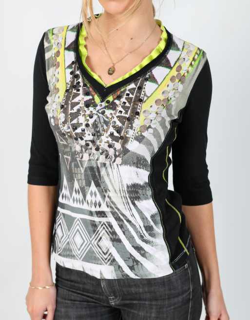 Vintage Sportalm S long sleeve top in black, 4 of 4