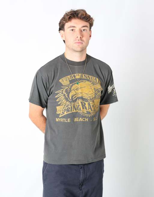 Vintage Spring Rally 1994 m t-shirt in charcoal grey