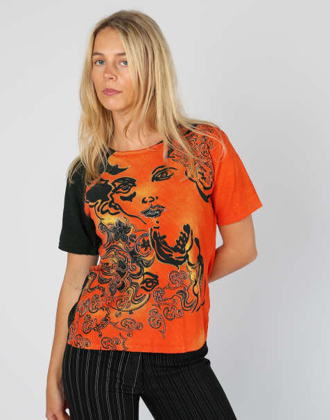 Vintage Spun M woven top in orange - view 1