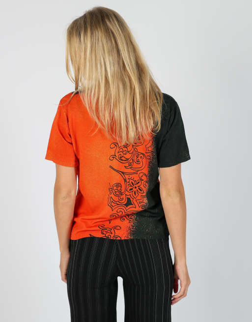 Vintage Spun M woven top in orange, 2 of 4