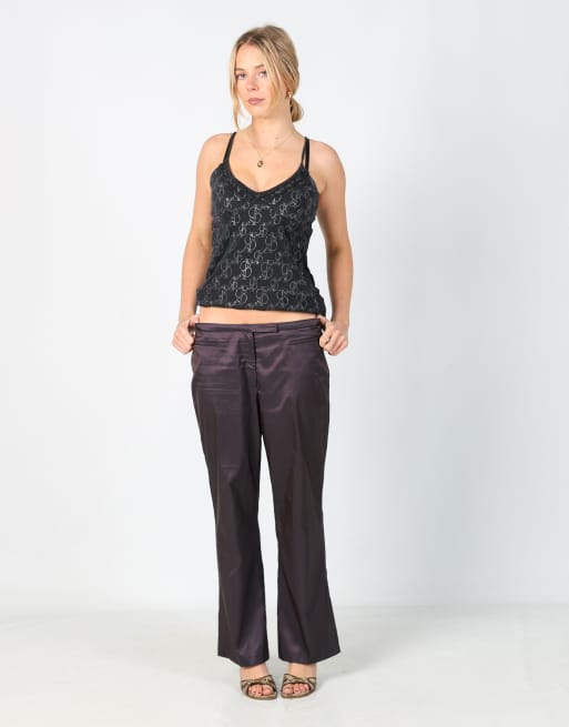 Vintage St. Emile M woven trousers in purple