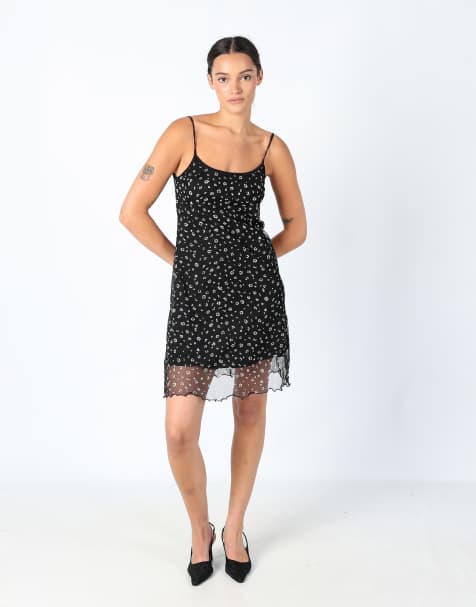 Vintage Stand Point 8 Mesh Midi Dress Black - view 1