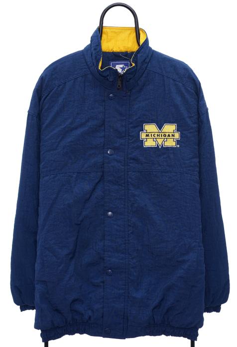Vintage Starter Wolverines size XL coat in navy - view 1