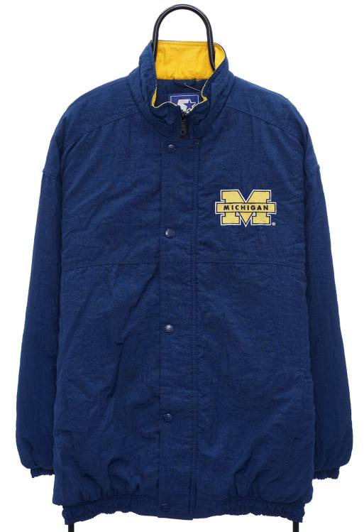 Vintage Starter Wolverines size XL coat in navy