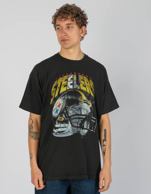 Vintage Steelers l t-shirt in black
