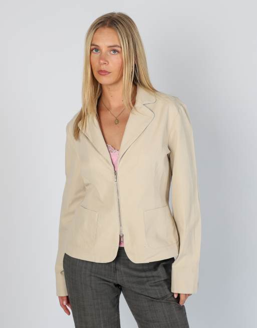 Vintage Stefanel M blazer in beige