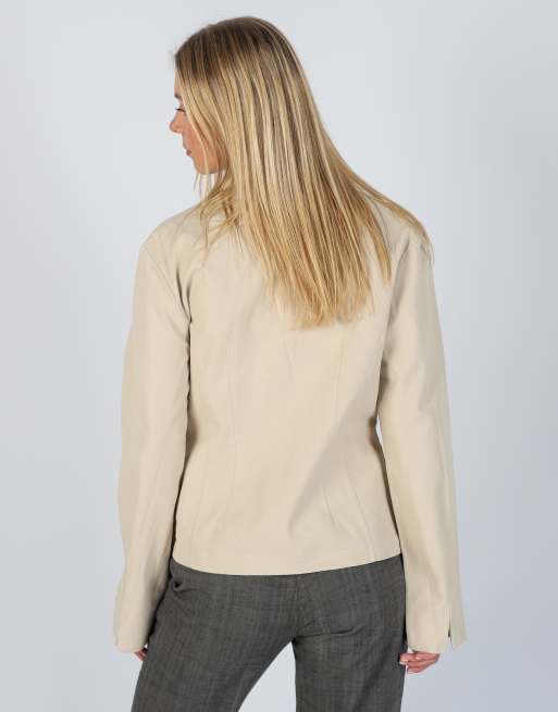 Vintage Stefanel M blazer in beige, 2 of 4