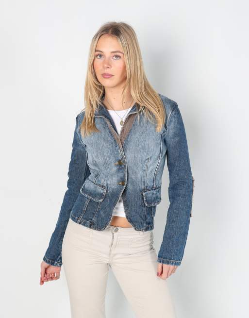 Vintage Stefanel S denim jacket in blue