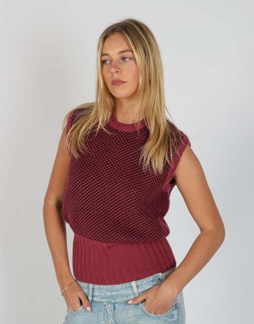 Vintage Stefanel S knitted jumper in pink, 2 of 4