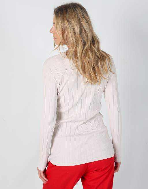 Vintage Stefanel S long sleeve top in cream, 2 of 4