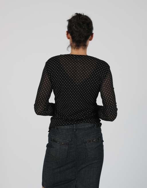 Vintage Stefano Spada S mesh top in black, 2 of 4