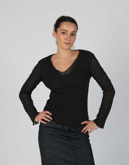 Vintage Stefano Spada S mesh top in black, 3 of 4