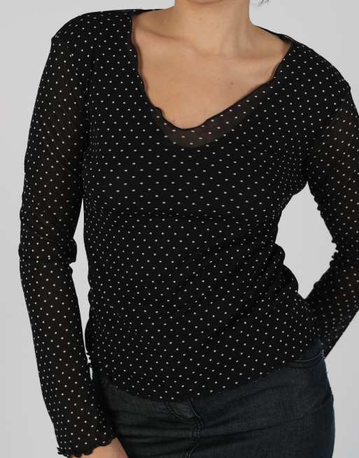 Vintage Stefano Spada S mesh top in black, 4 of 4