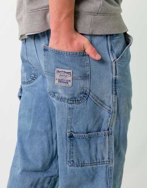 Vintage Steve & Barry's 34x34 Denim Carpenter Baggy Jeans Blue - view 1