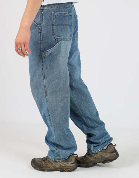Vintage Steve & Barrys 34x34 denim carpenter jeans in blue - view 1