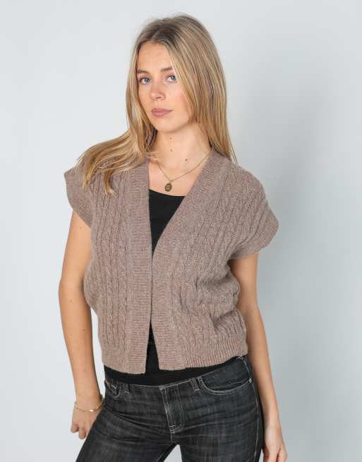 Vintage Stilonoir S knitted jumper in beige