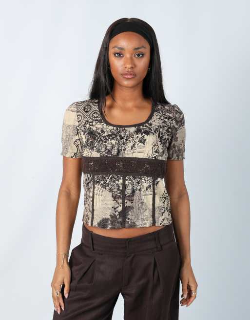 Vintage Stizzoli S blouse in brown