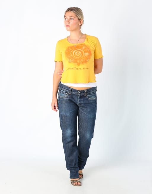 Vintage Stone Island 12 straight jeans in blue