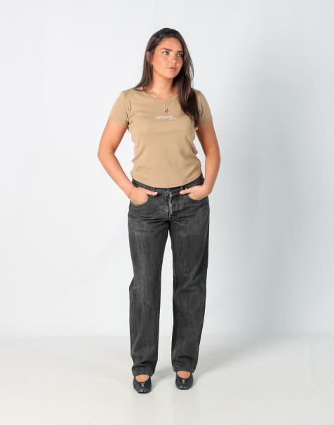 Vintage Stone Island 8 straight jeans in charcoal grey - view 1