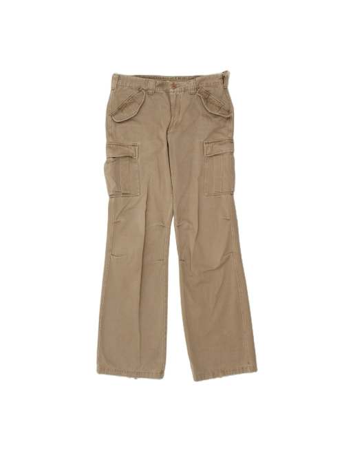 Vintage Straight Cargo Trousers It 50 XL W36 L34 In Brown