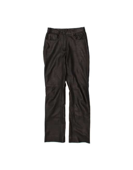 Vintage Straight Trousers EU 36 Small W28 L31 In Black