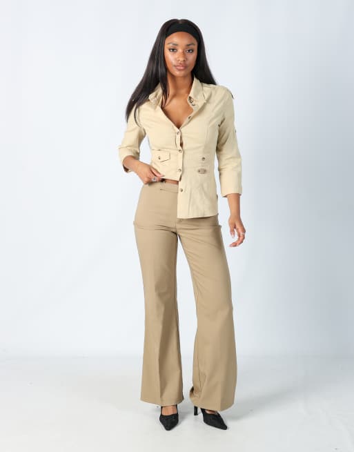 Vintage Street One S formal trousers in brown