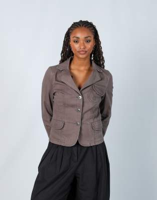 Vintage Street One S light jacket in brown | ASOS
