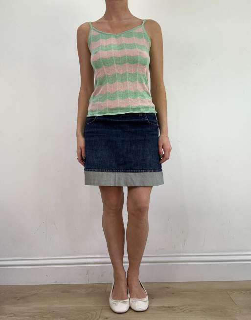 Vintage stripe cami in pink, 4 of 4