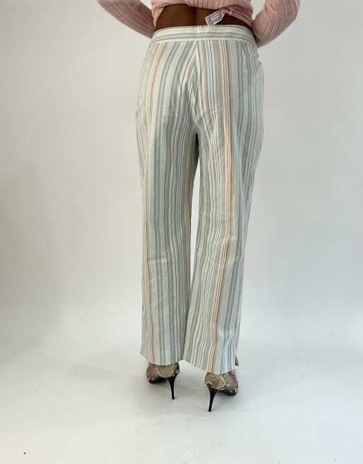 Vintage striped trousers in blue, 2 of 4
