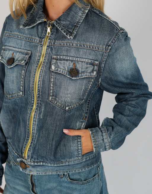 Vintage Studio Jeans M denim jacket in light blue, 4 of 4