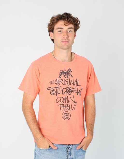 Vintage Stüssy m t-shirt in coral