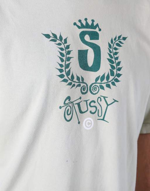 トップス stussy stusnics vintage tee XL Vintage Stüssy xl t-shirt in light green | ASOS