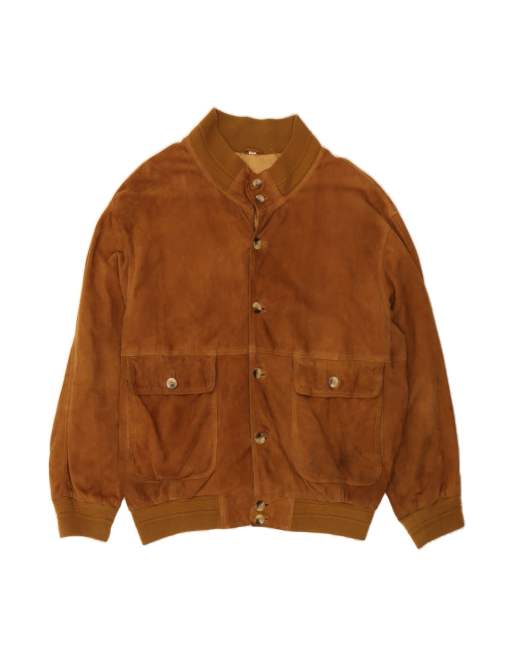 Vintage Suede Jacket It 54 2XL In Brown