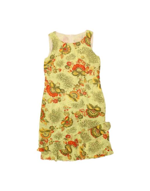 Vintage Sundress UK 12 Medium In Green Floral