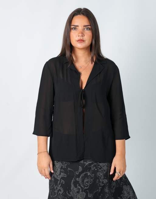 Vintage Superior 10 blouse in black