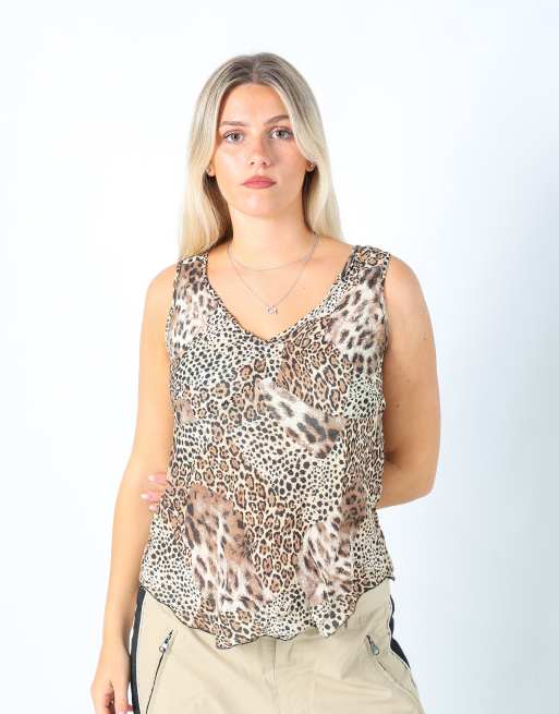 Vintage Superior L cami in tan