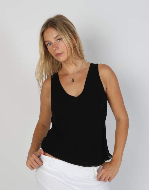 Vintage Superior S blouse in black, 3 of 4