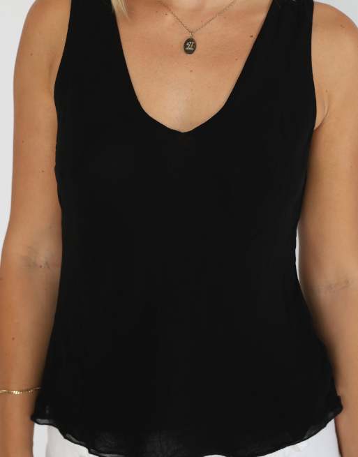 Vintage Superior S blouse in black, 4 of 4