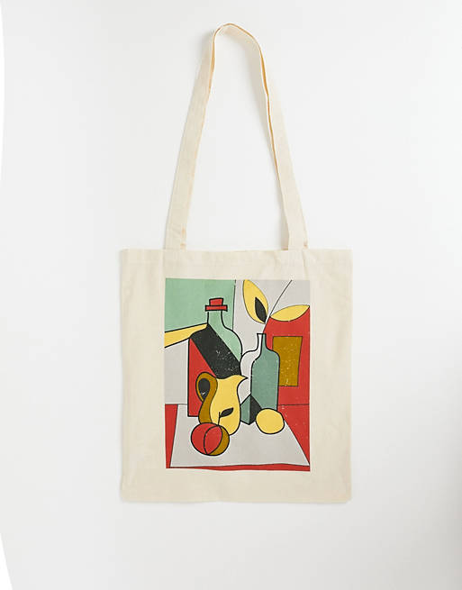 Vintage abstract tote bag in ASOS