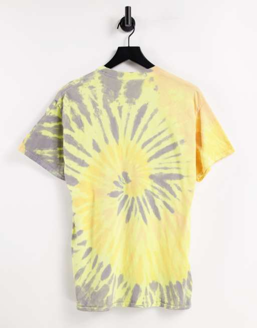 Vintage Supply – Batikfärgad t-shirt i oversize med danstryck, 2 av 4