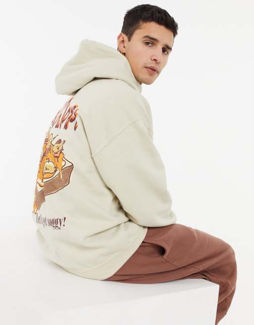 Beige vintage hoodie hotsell