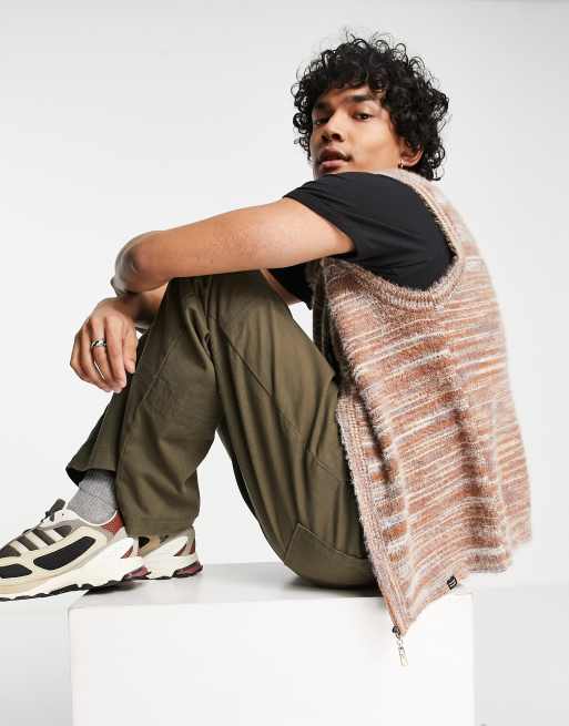 Vintage Supply - Block - Canotta in maglia marrone