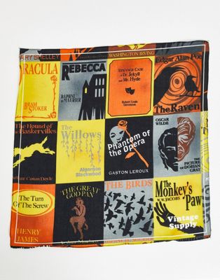 Vintage Supply books bandana in multi