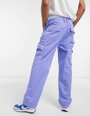 purple carpenter pants