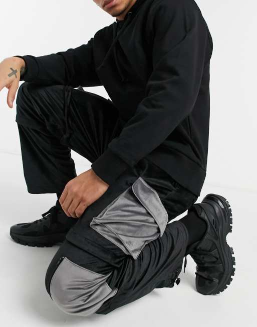 color block cargo pants