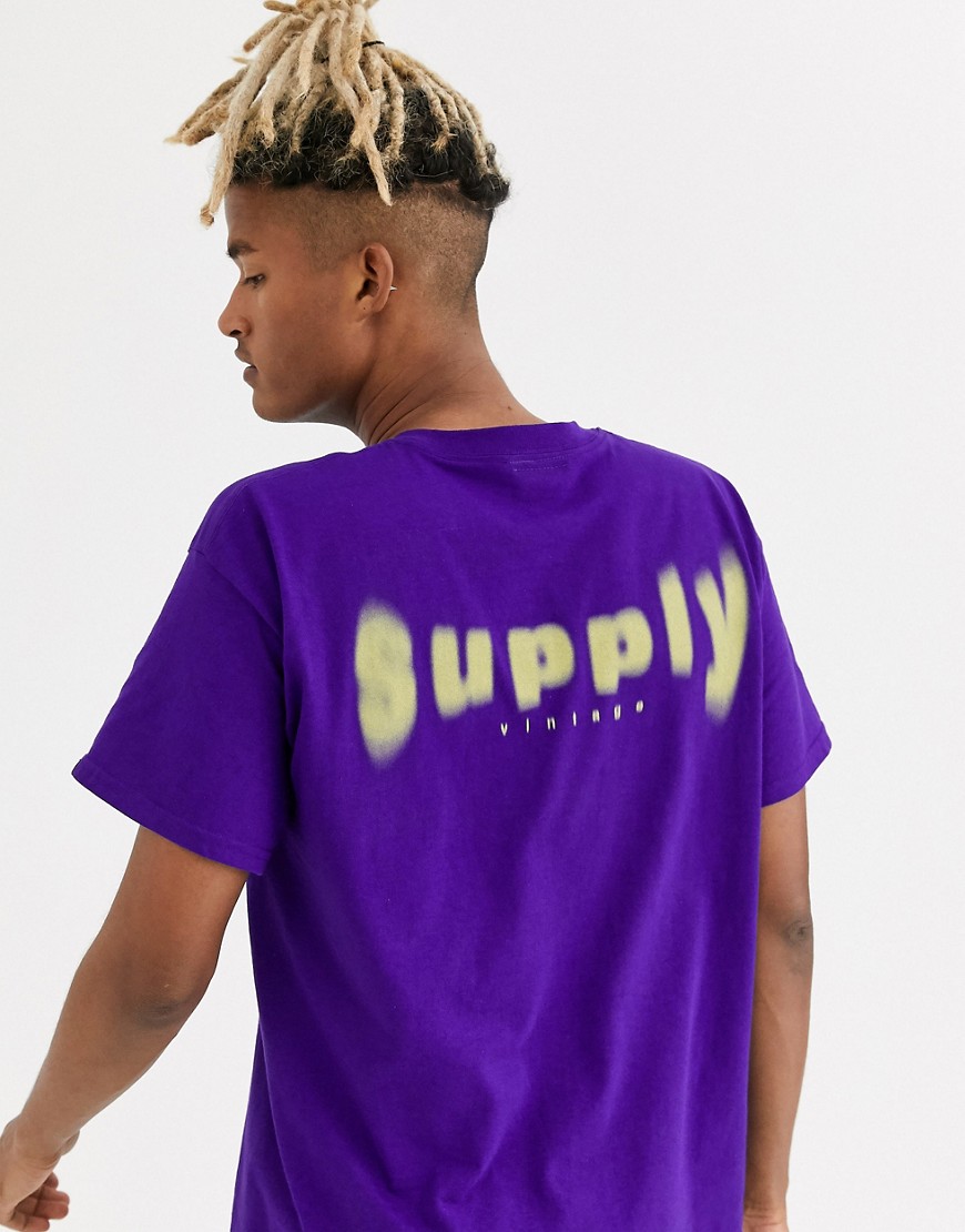Vintage Supply - Hazy - T-shirt con logo viola