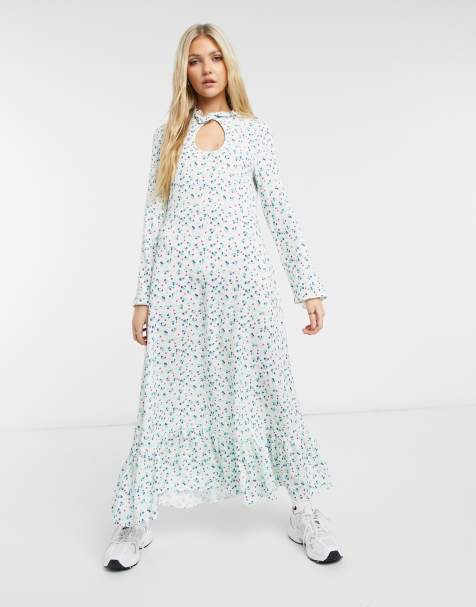 Maxikleider Langarm Und Maxi Abendkleider Fur Damen Asos